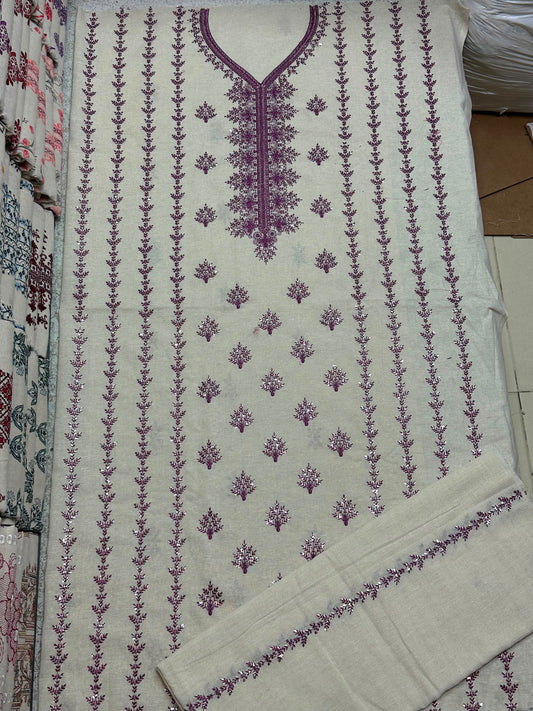 Bareeze 3PC Khaddar Karandi Suit