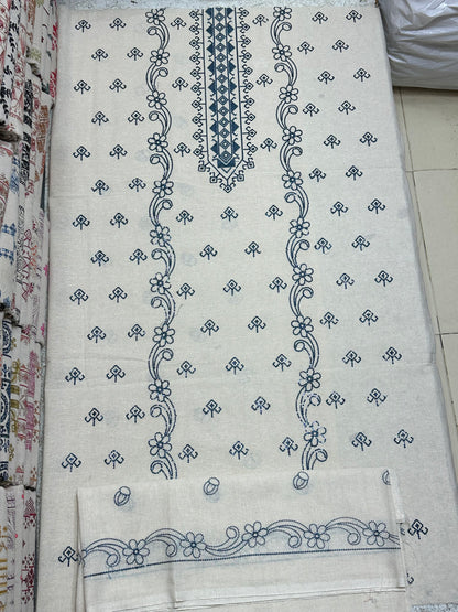 Bareeze 3PC Khaddar Karandi Suit