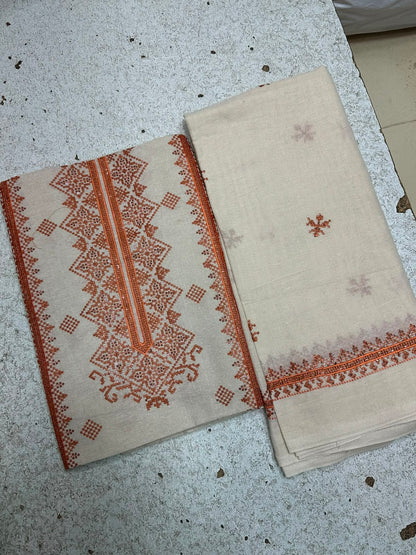 Bareeze 3PC Khaddar Karandi Suit