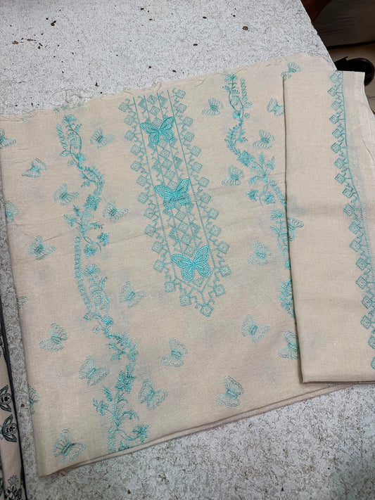 Bareeze 3PC Khaddar Karandi Suit